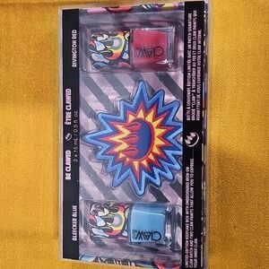 Bleecker Blue and Rivington Red Nail Polish Set by Claw Money & Company